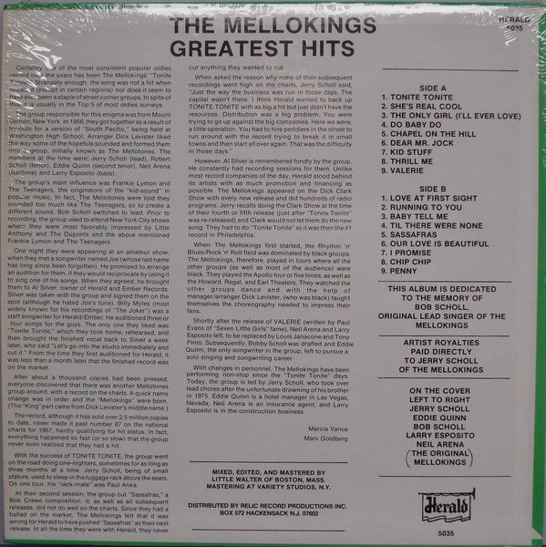 MELLOKINGS (メロウキングス)  - Greatest Hits (US 80's オリジナル LP/廃盤 New)