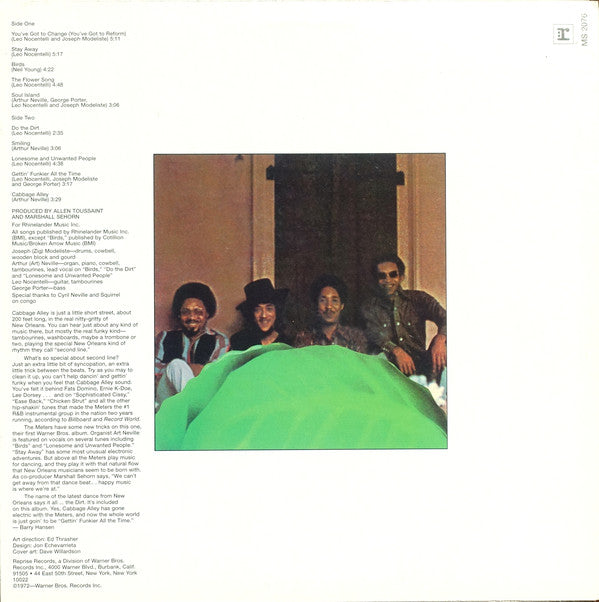 METERS (ミーターズ)  - Cabbage Alley (US Ltd.Reissue LP/New)