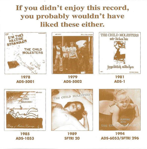 CHILD MOLESTERS, THE (ザ・チャイルド・マレスターズ) - The Legendary Brown Album (US 限定プレス CD/ New)