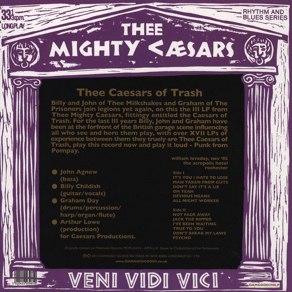 MIGHTY CAESARS (マイティ・シーザーズ)  - Thee Caesars Of Trash (UK 限定復刻再発 LP/New)