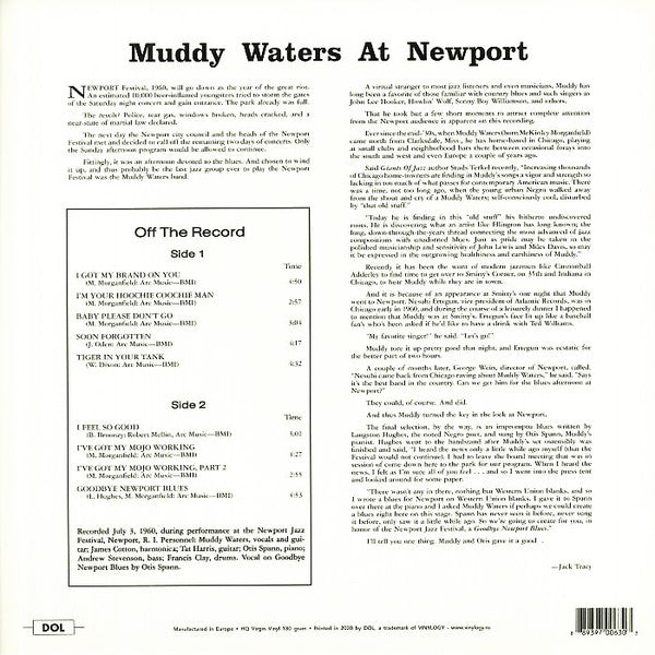 MUDDY WATERS (マディ・ウォーターズ)  - At Newport 1960 (EU 限定復刻再発「ブルーVINYL」180g LP/New)