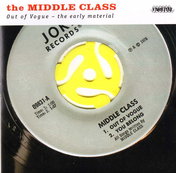 MIDDLE CLASS, THE (ザ・ミドル・クラス) - Out Of Vogue - The Early Material (US 限定プレス CD/New)