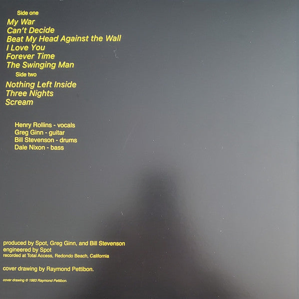 BLACK FLAG (ブラック・フラッグ) - My War (EU 限定リプロ再発 LP / New) '84年傑作セカンドアルバム！