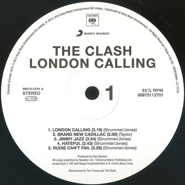 CLASH, THE (ザ・クラッシュ) - London Calling (EU 「30周年」限定再発 180g 2xLP / New)