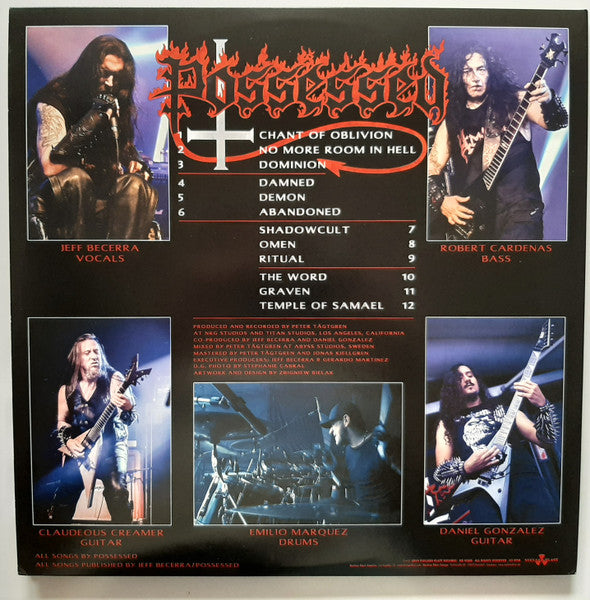 POSSESSED (ポゼスト)  - Revelations Of Oblivion (US 1,200 Ltd.Red Vinyl 2xLP/「廃盤 New」 )