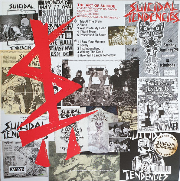 SUICIDAL TENDENCIES (スーサイダル・テンデンシーズ) - The Art Of Suicide : Live At Agora Ballroom, Cleveland, OH. August 31, 1990 - Westwood One FM Broadcast (EU 500枚限定プレス LP/ New)