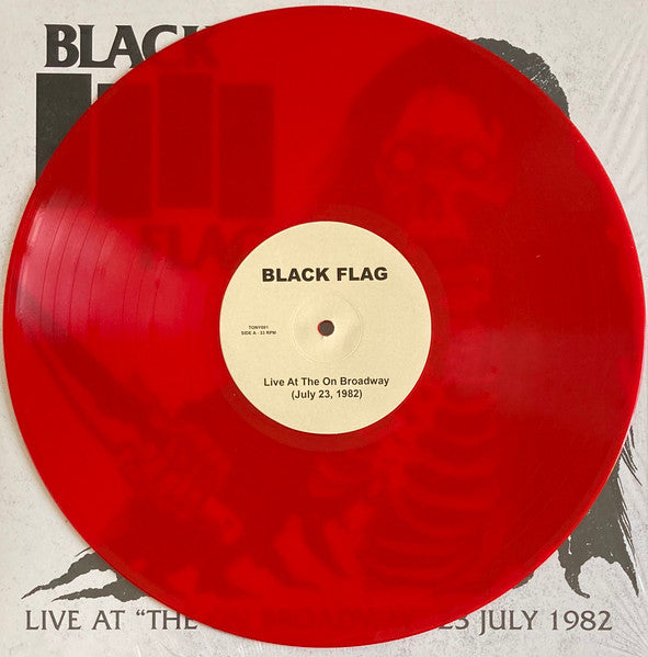 BLACK FLAG (ブラック・フラッグ) - Live At "The On Broadway" 23 July 1982 (EU 限定レッドヴァイナル LP/ New)