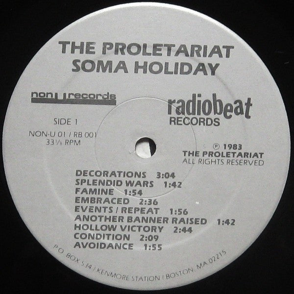 PROLETARIAT, THE (ザ・プロレタリアート)  - Soma Holiday (US '83 Repress LP 「廃盤 New」  )
