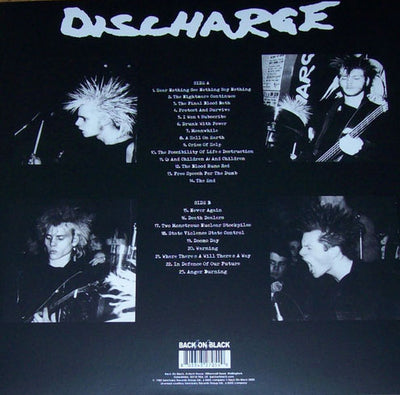 DISCHARGE (ディスチャージ) - Hear Nothing See Nothing Say Nothing (UK Ltd.Reissue  Clear u0026 Black Splatter Vinyl LP/ New)