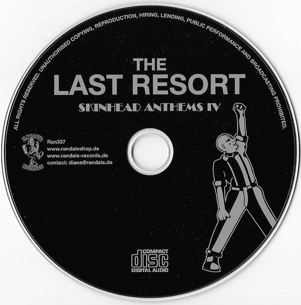 LAST RESORT, THE (ザ・ラスト・リゾート) - Skinhead Anthems 4 (German Ltd.Digipak CD /  New)