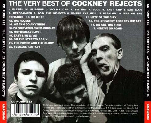 COCKNEY REJECTS (コックニー・リジェクツ) - The Very Best Of Cockney Rejects (UK Ltd.Reissue Digipak CD/ New)