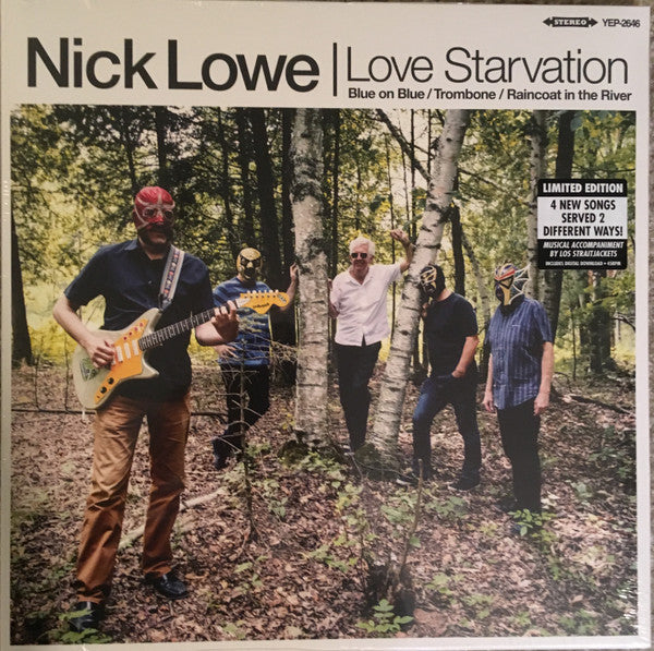 NICK LOWE with Los Straitjackets (ニック・ロウ と ロス・ストレイトジャケッツ)  - Love Starvation (US 4000 Ltd.12"/New)