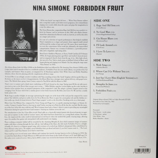 NINA SIMONE (ニーナ・シモン)  - Forbidden Fruit (EU Ltd.Reissue 180g Green VInyl LP/New)