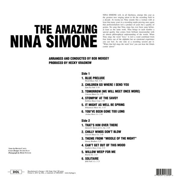 NINA SIMONE (ニーナ・シモン)  - The Amazing  (EU 限定復刻再発「HQ＝高音質」180g LP/New)