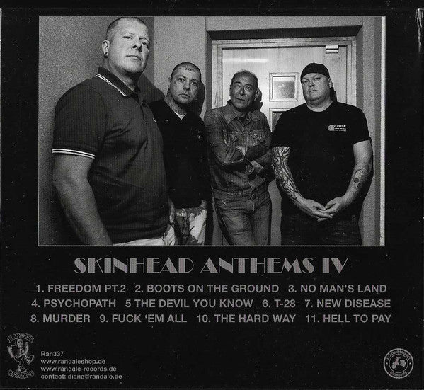 LAST RESORT, THE (ザ・ラスト・リゾート) - Skinhead Anthems 4 (German Ltd.Digipak CD /  New)