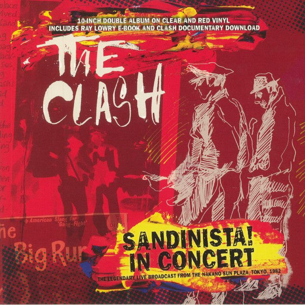 CLASH, THE (ザ・クラッシュ) - Sandinista! In Concert - The Legendary Live Broadcast From The Nakano Sun Plaza Tokyo 1982 (UK 2,000 Ltd.2xClear Red Vinyl 10" / New)