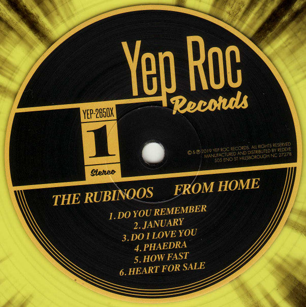 RUBINOOS, THE (ザ・ルビナーズ) - From Home (US Ltd.Black & Yellow Splatter Vinyl LP / New)