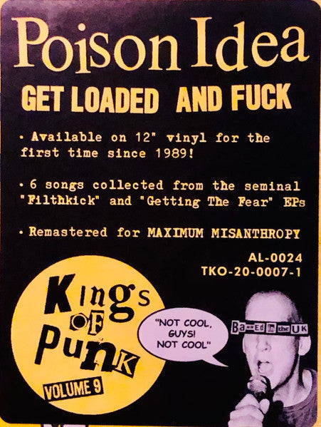 POISON IDEA (ポイズン・アイデア) - Get Loaded And Fuck (US Ltd.Reissue MLP/New)