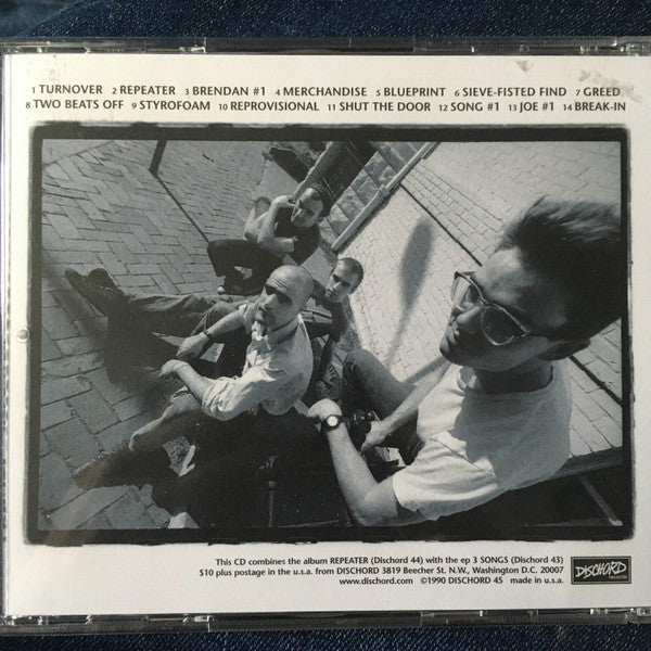 洋楽 Fugazi Repeater + 3 Songs CD FUGAZI (フガジ) - Repeater + 3 Songs (US 「正規」限定再発 CD/New