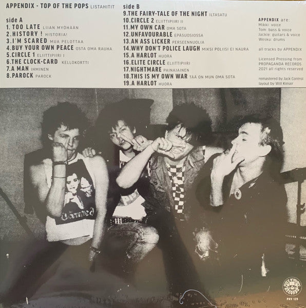 APPENDEX (アペンディクス) - Top Of The Pops (US 700 Ltd.Reissue LP / New)