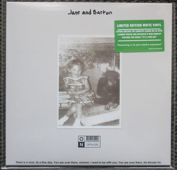 JANE AND BARTON (ジェーン・アンド・バートン)  - S.T. (UK 500 Ltd.Reissue White Vinyl 10"+CD/NEW)