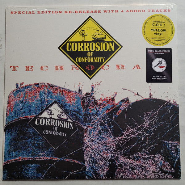 C.O.C. :Corrosion Of Conformity (コロージョン・オブ・コンフォーミティ) - Technocracy (EU 400 Ltd.Reissue Yellow Vinyl LP/ New)