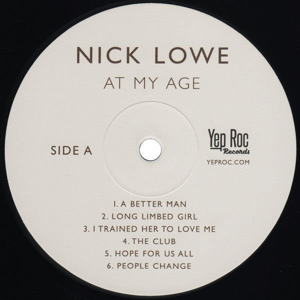 NICK LOWE (ニック・ロウ) - At My Age (US Ltd.Reissue LP / New)