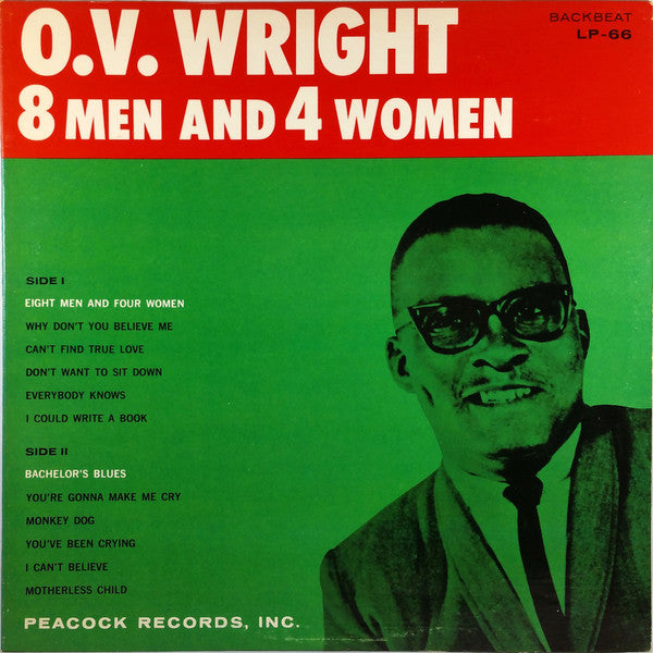 O.V. WRIGHT - 8 Men And 4 Women (US Ltd.Reissue LP)