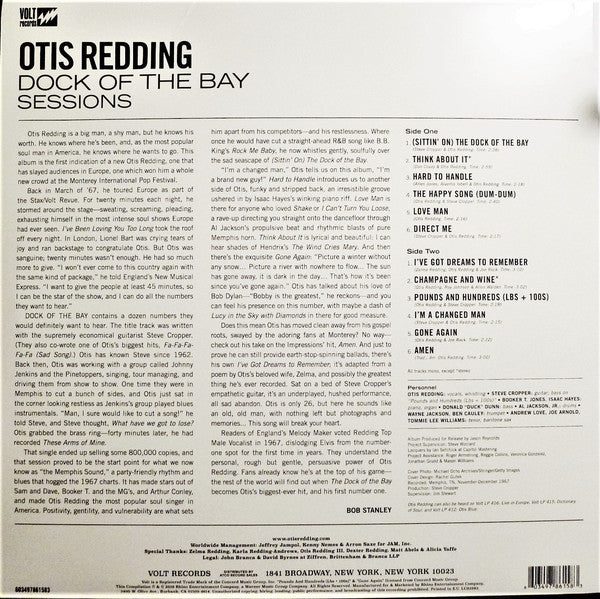 OTIS REDDING (オーティス・レディング)  - Dock Of The Bay Sessions (EU 限定プレス 180g LP/New)