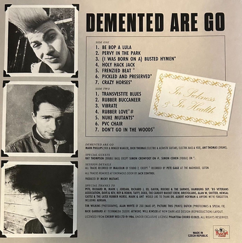 DEMENTED ARE GO (ディメンテッド・アー・ゴー)  - In Sickness & In Hearth (US 限定復刻再発 LP/NEW)