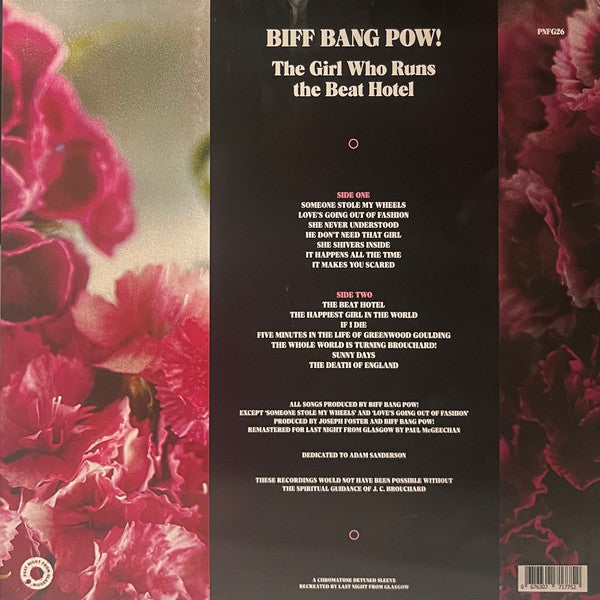 BIFF BANG POW! (ビフ・バン・パウ！)  - The Girl Who Runs The Beat Hotel (UK 限定復刻再発「ピンク・ヴァイナル」 LP/廃盤 NEW)