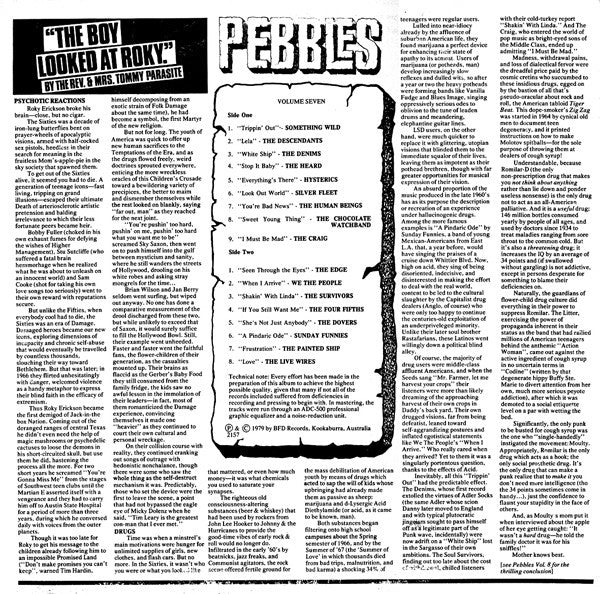 V.A. (60's ガレージパンク名作シリーズコンピ) - Pebbles Vol.7 (US 限定復刻「ブラックVINYL 」 LP/New)