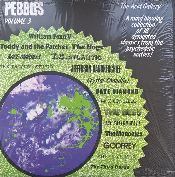 V.A. (60's ガレージパンク名作シリーズコンピ) - Pebbles Vol.3 “Acid Gallerry” (US Ltd.Reissue Black Vinyl LP)/New)