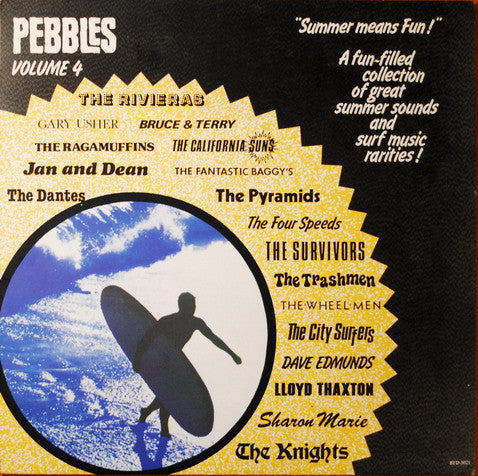 V.A.  (60's ガレージパンク名作シリーズコンピ ) - Pebbles Vol.4  ”Summer Means Fun ! (US 限定復刻再発「ブラックVINYL 」 LP/New)