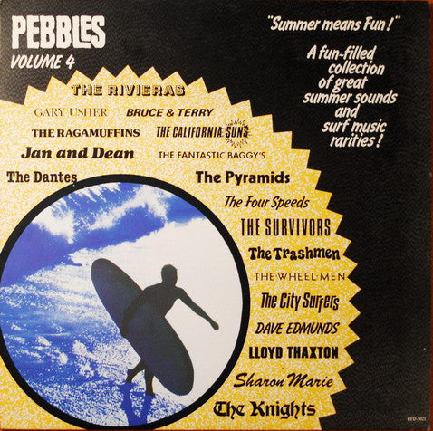 V.A.  (60's ガレージパンク名作シリーズコンピ ) - Pebbles Vol.4  ”Summer Means Fun !” (US 限定復刻「Starburst = カラー・マーブル VINYL 」LP/ New)