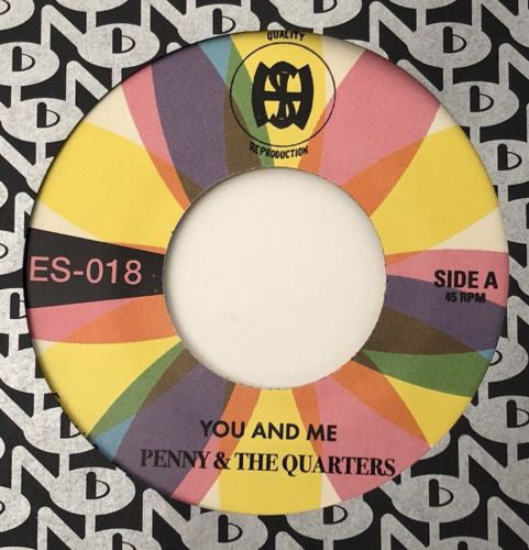 PENNY & THE QUARTERS (ペニー＆ザ・クォーターズ)  - You And Me (US Ltd.Black Vinyl 7"+CS/New)