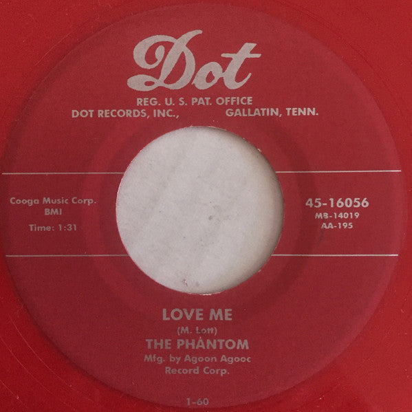 PHANTOM, THE (Jerry Lott) (ファントム)  - Love Me  (EU Ltd.Red Vinyl Reissue 7"+PS/New)