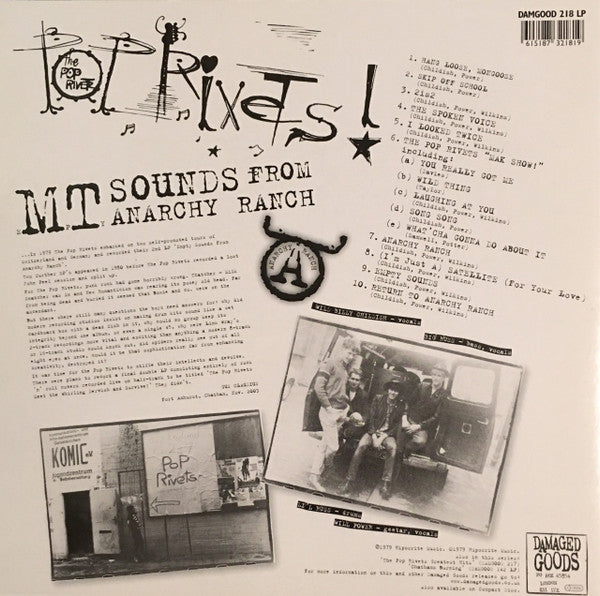 POP RIVETS (ポップ・リヴェッツ)  - MT Sounds From Anarchy Ranch (UK Ltd.Reissue Green Vinyl LP/New)