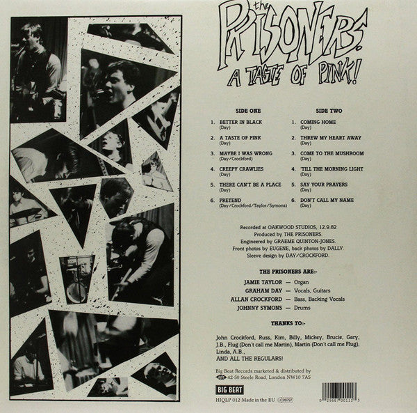 PRISONERS (プリズナーズ)  - A Taste Of Pink (EU 限定復刻再発180g「ピンクVINYL」LP/New)