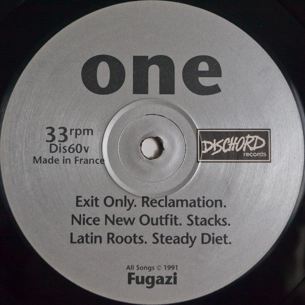 FUGAZI (フガジ) - Steady Diet Of Nothing (US限定プレス再発「ブラックヴァイナル」LP / New)