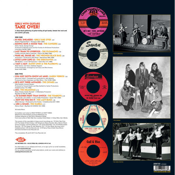 V.A. (60's 欧米ガールズ・ガレージ・コンピ) - Girls With Guitars TAKE OVER!  (UK-EU 限定リリース「レッド VINYL」 LP/New)