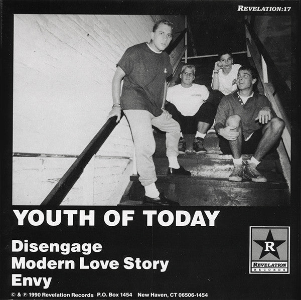 YOUTH OF TODAY (ユース・オブ・トゥデイ) - Disengage (US Ltd.Reissue Orange Vinyl 7"/ New)