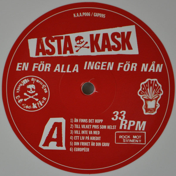 ASTA KASK (アスタ・カスク) - En For Alla Ingen For Nan (Sweden Ltd.White Vinyl LP / New)