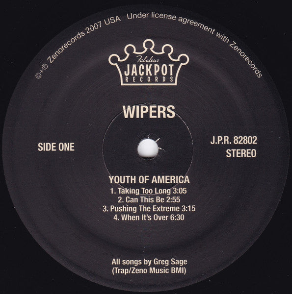 WIPERS (ワイパーズ)  - Youth Of America (US 限定再発 LP / New)