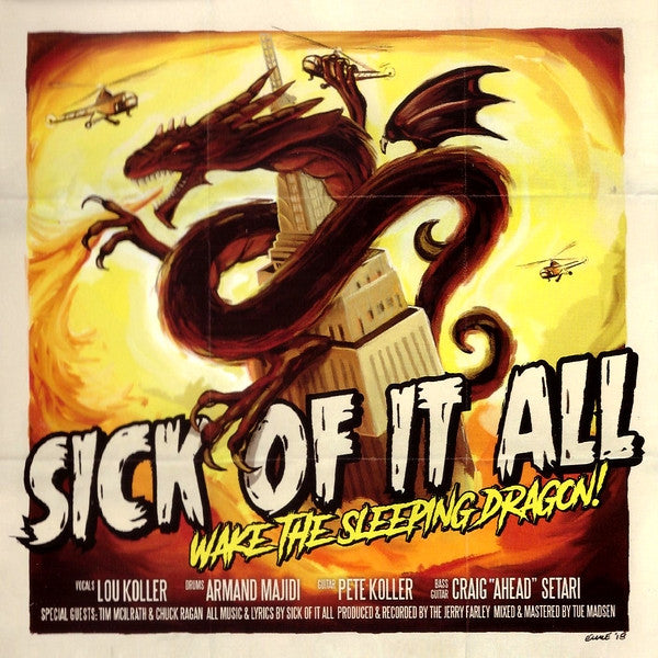 SICK OF IT ALL (シック・オブ・イット・オール) - Wake The Sleeping Dragon! (Italy 500 Ltd.Reissue LP/ New)