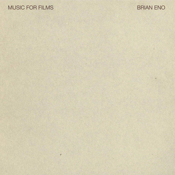 BRIAN ENO (ブライアン・イーノ) - Music For Films (EU Reissue 180g LP / New)
