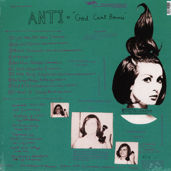 ANTI (アンチ) - God Can't Bounce (Italy Ltd.Reissue LP / New)