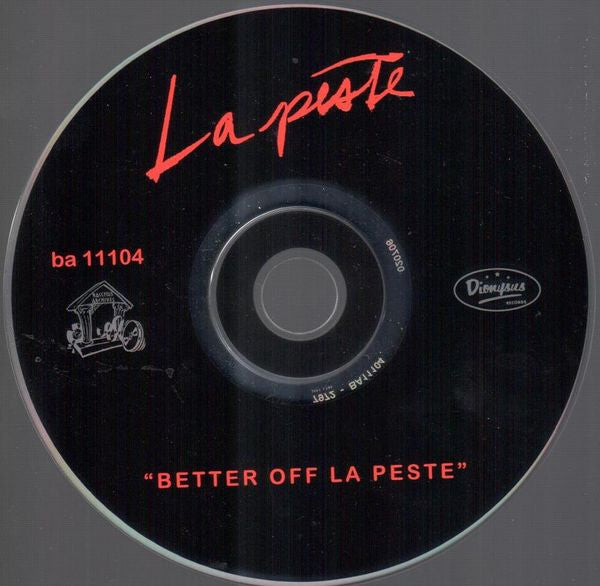 LA PESTE (ラ・ペスト) - Better Off La Peste (US 限定プレス CD / New)