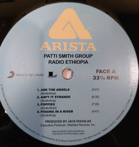 PATTI SMITH GROUP (パティ・スミス・グループ) - Radio Ethiopia (EU 限定再発 180g LP/ New)