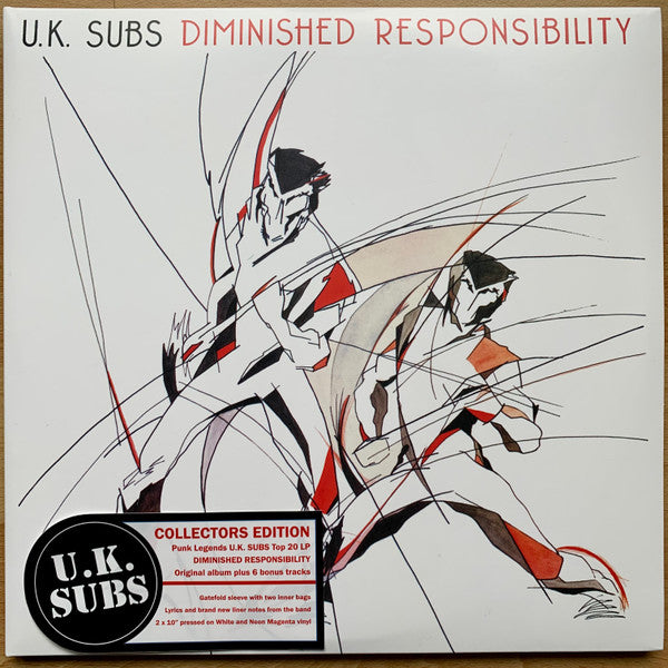 U.K. SUBS (U.K. サブス) - Diminished Responsibility (EU 限定再発ホワイト＆マゼンタヴァイナル 2x10"/ New)